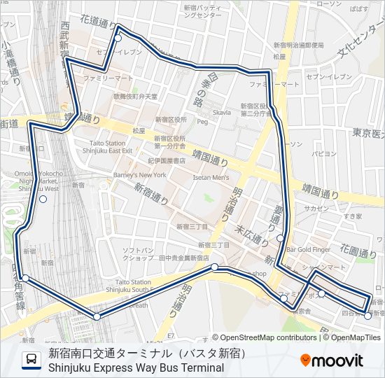 御苑  Line Map