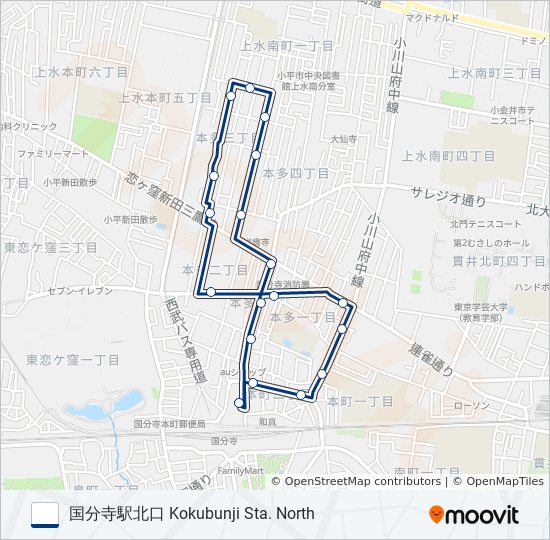 本多 bus Line Map