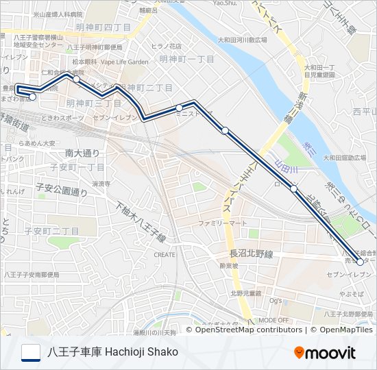 車庫 bus Line Map