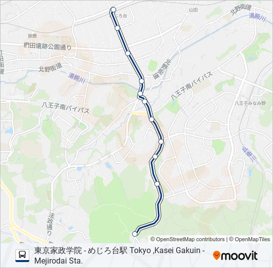 め23 bus Line Map