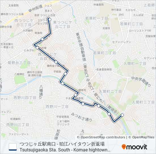 丘19 bus Line Map