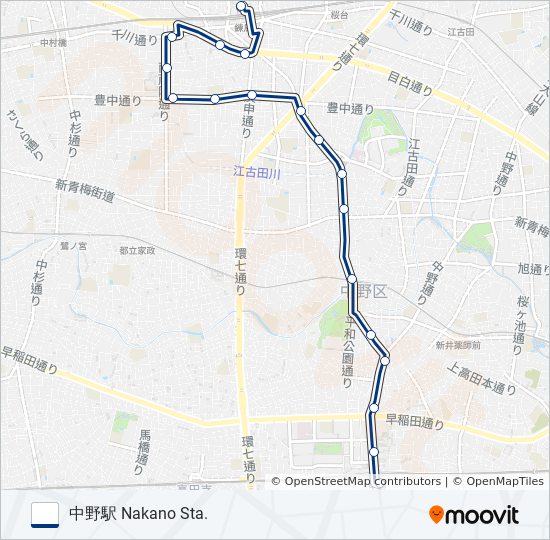 中92 bus Line Map