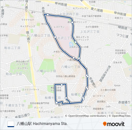 八01 bus Line Map
