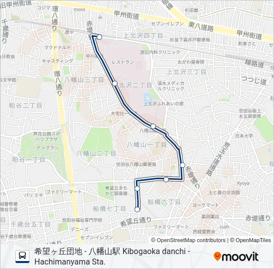 八02 の路線図
