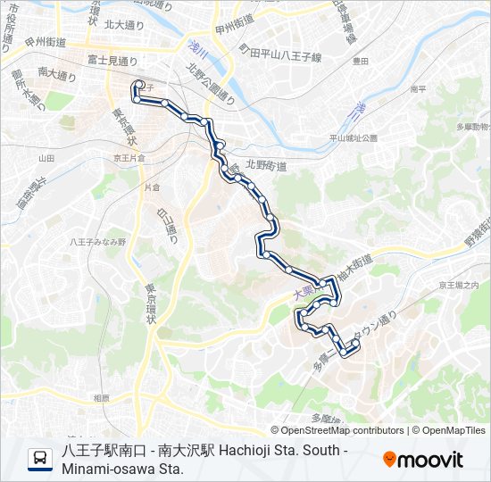 八61 bus Line Map