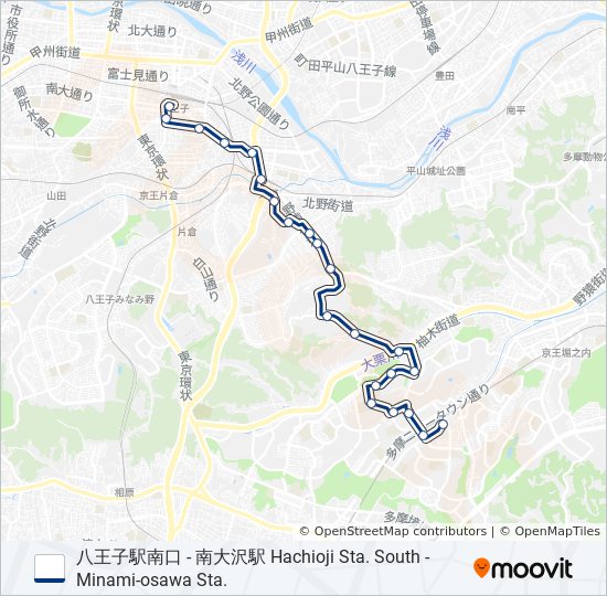 八61 bus Line Map
