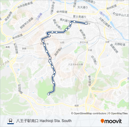 八67 bus Line Map
