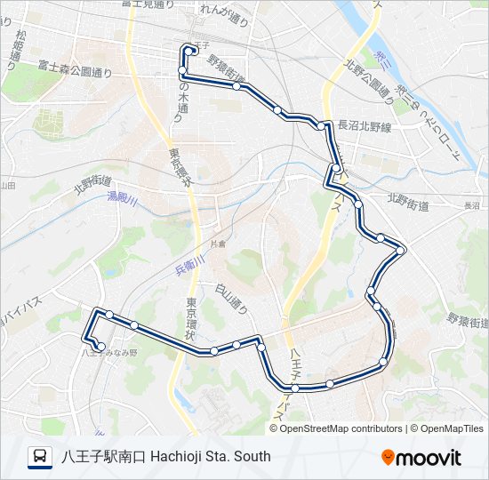 八69 bus Line Map