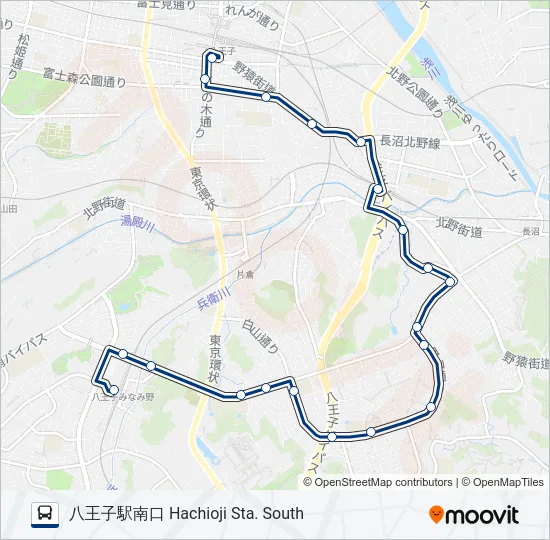 八69 の路線図