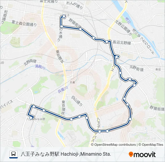 八69 の路線図
