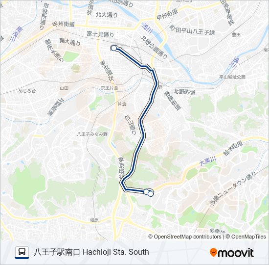 八70 bus Line Map