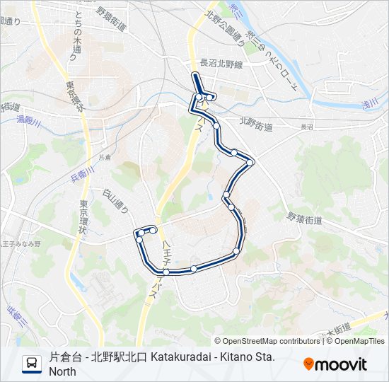 北05 バスの路線図