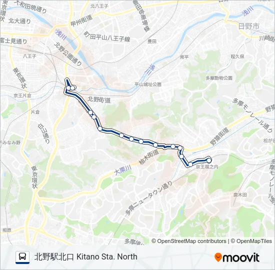 北09 の路線図