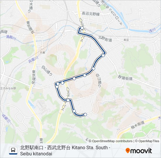 北10  Line Map