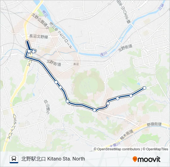 北22  Line Map