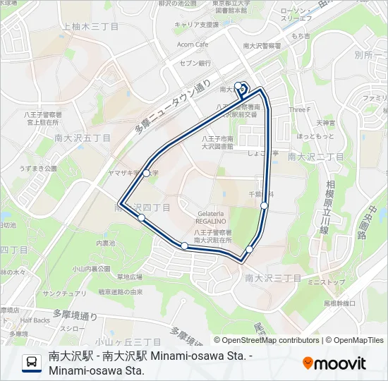 南52  Line Map