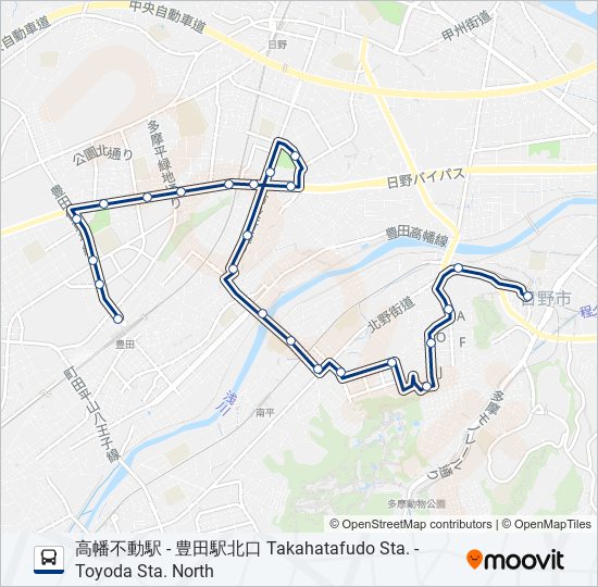 南平線 バスの路線図