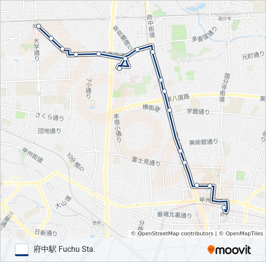 国03 bus Line Map