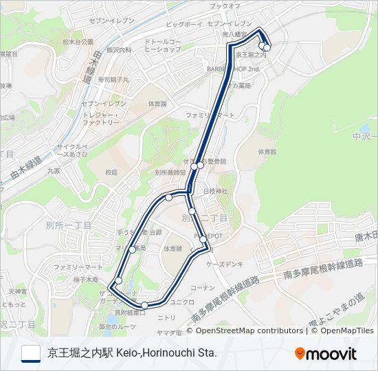 堀02 bus Line Map