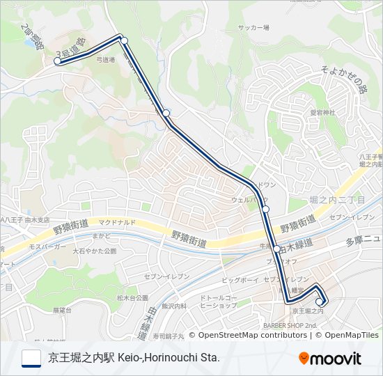 堀04 bus Line Map