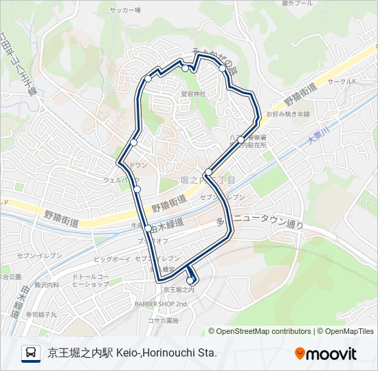 堀33 bus Line Map