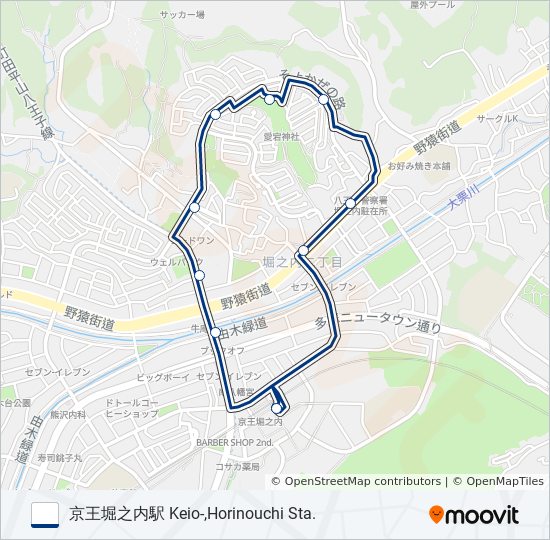 堀33 bus Line Map