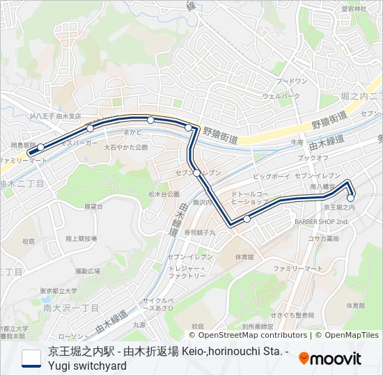 堀64 bus Line Map