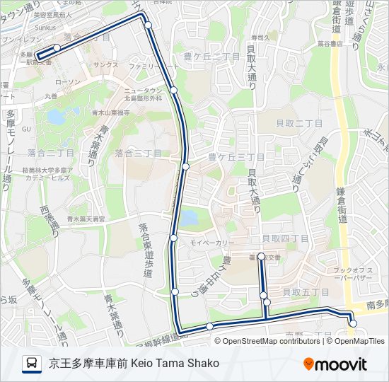 多01 バスの路線図