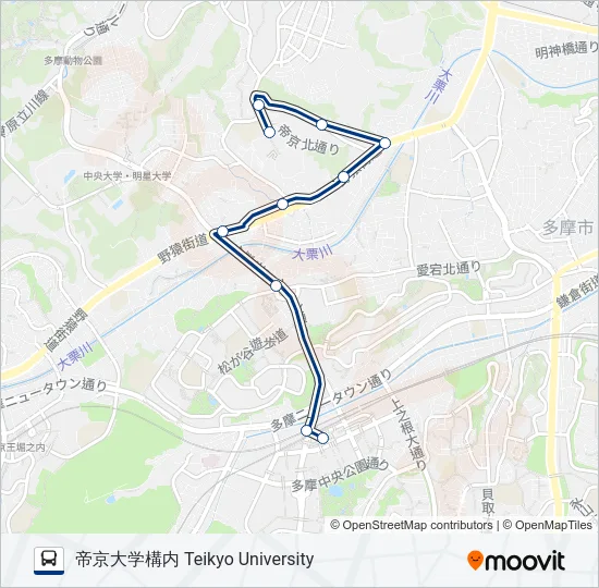 多16 の路線図