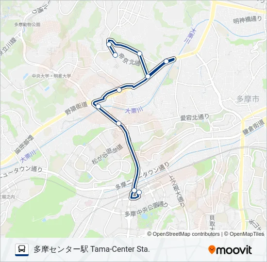 多16 の路線図