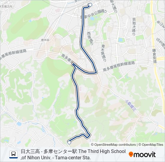 多44 バスの路線図