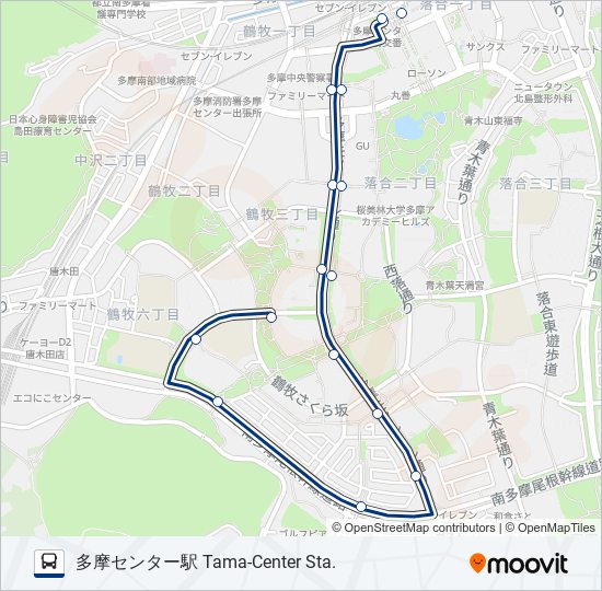 多61 バスの路線図