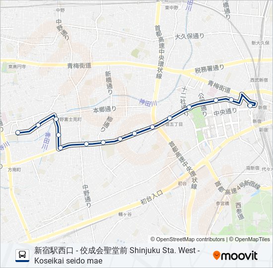 宿32 bus Line Map