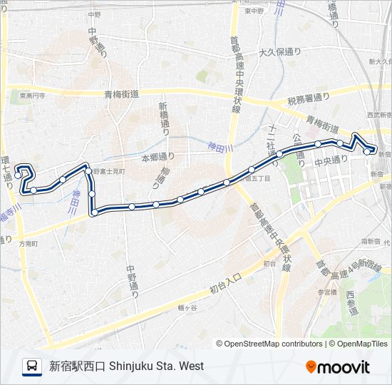 宿35 bus Line Map