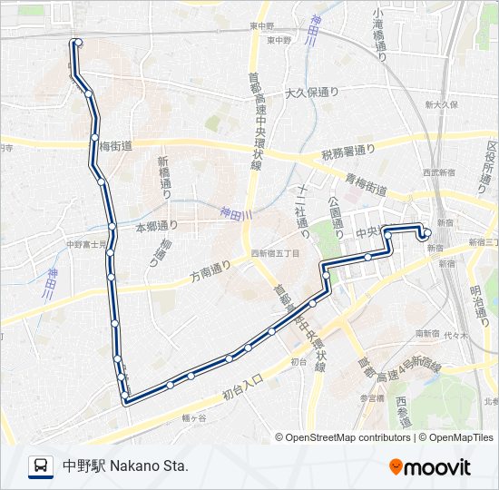 宿45 bus Line Map