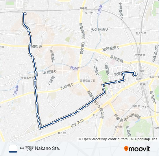 宿45 bus Line Map
