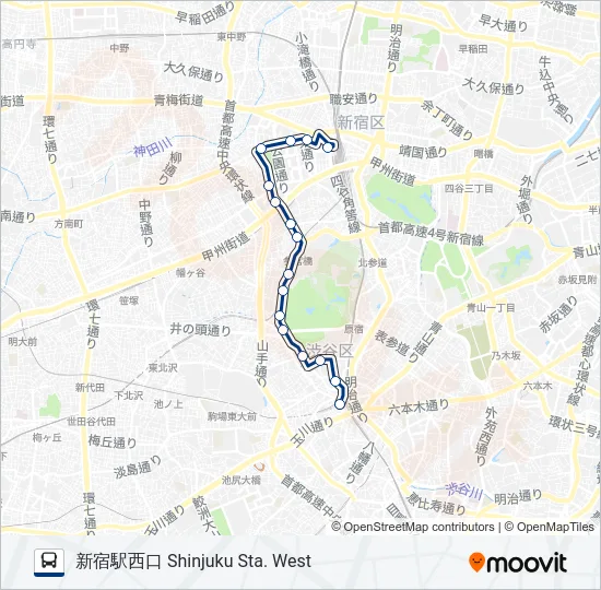 宿51 の路線図