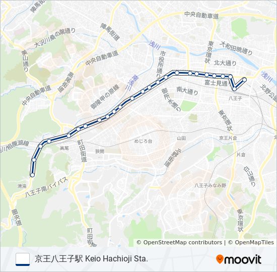 山01 バスの路線図