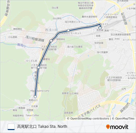山02 バスの路線図