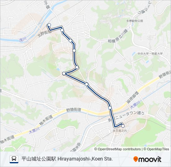 平02 bus Line Map