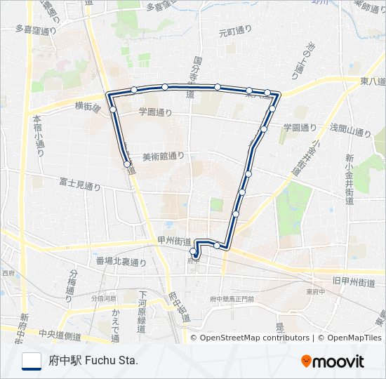 府02 バスの路線図