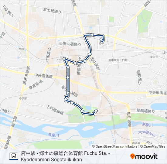 府52 bus Line Map