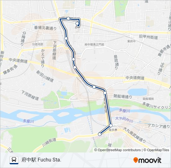 府61 バスの路線図