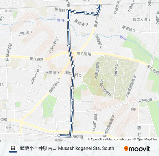 府75 の路線図