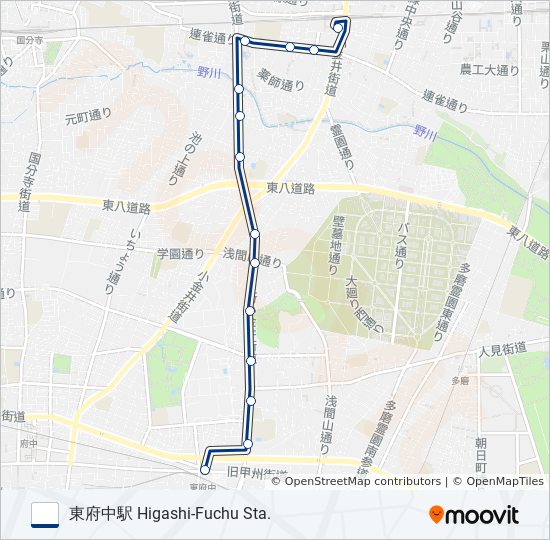 府75 bus Line Map