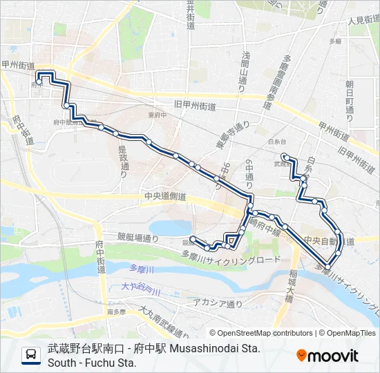 押立町  Line Map