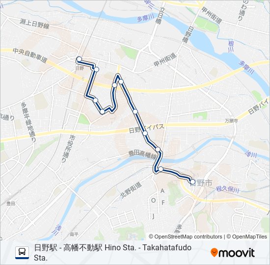 日03 bus Line Map