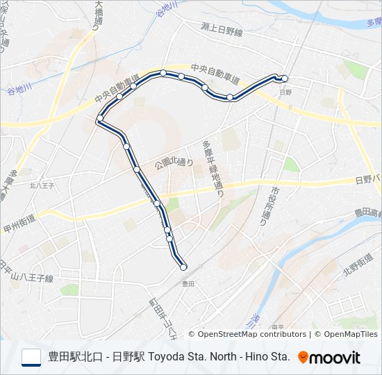 日04 bus Line Map