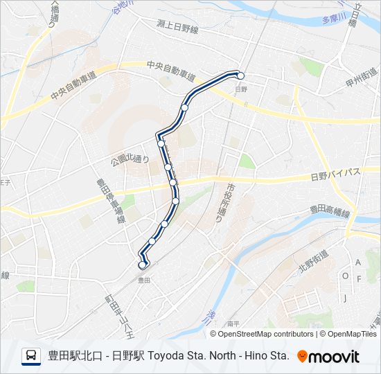 日11 bus Line Map