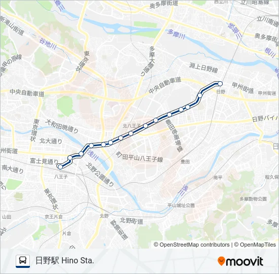 日50 の路線図